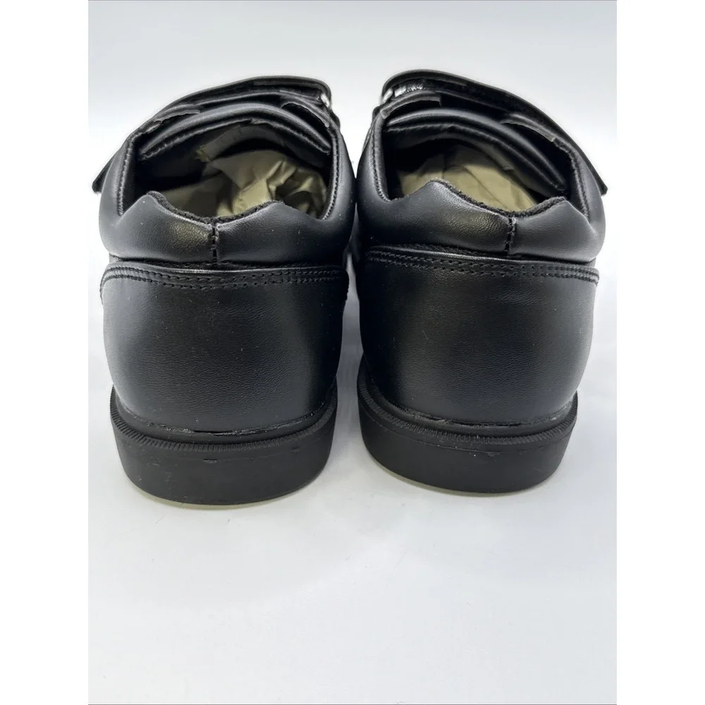New Boys‎ Sedagatti Size 12 Hook & Loop Black Dress Shoe Uniform Dress Play